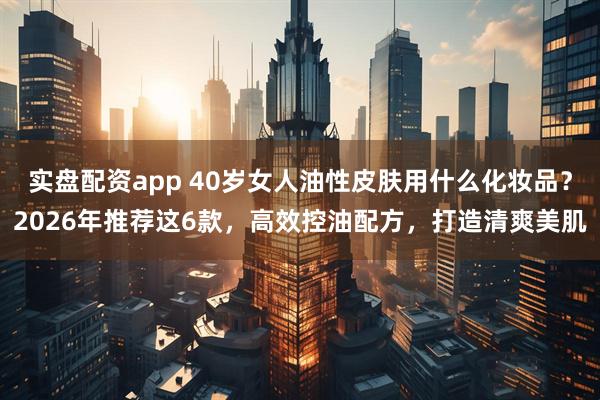实盘配资app 40岁女人油性皮肤用什么化妆品？2026年推荐这6款，高效控油配方，打造清爽美肌